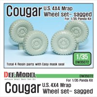 DEF.MODEL[DW35072]アメリカ クーガー 4X4 Mラップ 自重変形タイヤセット（パンダ用）