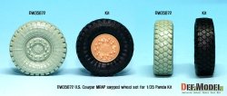 画像3: DEF.MODEL[DW35072]アメリカ クーガー 4X4 Mラップ 自重変形タイヤセット（パンダ用）