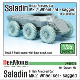 DEF.MODEL[DW35079]イギリス サラディン MK.II 自重変形タイヤ（ドラゴン用）