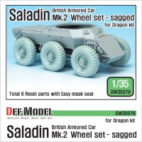 DEF.MODEL[DW35079]イギリス サラディン MK.II 自重変形タイヤ（ドラゴン用）