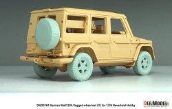 画像17: DEF.MODEL[DW35184]1/35 現用 ドイツ ウルフSSA 自重変形タイヤセット(2) フロントグリル/ブレーキ付(ネバーランドホビー用)