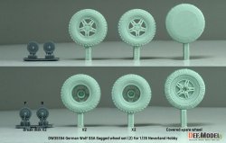 画像3: DEF.MODEL[DW35184]1/35 現用 ドイツ ウルフSSA 自重変形タイヤセット(2) フロントグリル/ブレーキ付(ネバーランドホビー用)