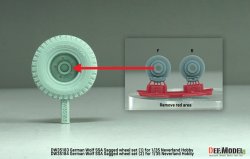 画像6: DEF.MODEL[DW35184]1/35 現用 ドイツ ウルフSSA 自重変形タイヤセット(2) フロントグリル/ブレーキ付(ネバーランドホビー用)