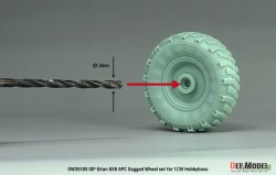 画像6: DEF.MODEL[DW35185]1/35 現用 イスラエル エイタン8x8装甲兵員輸送車 自重変形タイヤセット(1) ミシュランXMLタイヤ(ホビーボス用)