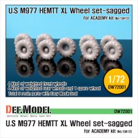 DEF.MODEL[DW72001]1/72 M977 HEMETT XL 自重変形タイヤ（アカデミー用1/72）