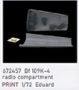 エデュアルド[EDU672457]1/72 Bf109K-4 無線室 (エデュアルド用)