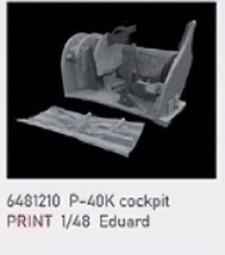 画像1: エデュアルド[EDU6481210]1/48 P-40K コックピット (エデュアルド用)
