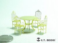 E.T.MODEL[J35-019]1/35 一般型ダイニングテーブル・チェア タイプ1