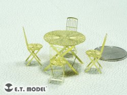 画像1: E.T.MODEL[J35-020]1/35 一般型ダイニングテーブル・チェア タイプ2