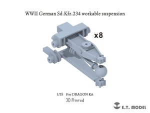 画像1: E.T.MODEL[P35-111]1/35 WWII ドイツSd.Kfz.234用可動式サスペンション(ドラゴン用) (1)