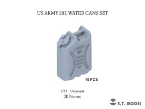 画像1: E.T.MODEL[P35-241]1/35 アメリカ陸軍飲料水用20L樹脂製ジェリカンセット(各社キット対応) (1)
