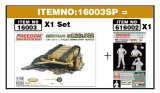 フリーダムモデルキット[FRE16003SP ]1/16 Sd.Kfz.302 ゴリアテ 軽爆薬運搬車輌 & カートセットw/ドイツ兵 観察中フィギュア 1944年