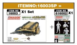 画像1: フリーダムモデルキット[FRE16003SP ]1/16 Sd.Kfz.302 ゴリアテ 軽爆薬運搬車輌 & カートセットw/ドイツ兵 観察中フィギュア 1944年