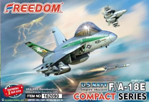画像1: フリーダムモデルキット[FRE162090]コンパクトシリーズ：米海軍 F/A-18E スーパーホーネット 単座型 「VFA-195 ダムバスターズ チッピー・ホー!」 (1)