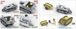 画像4: フリーダムモデルキット[FRE16002]1/16 WW.II ドイツ軍 Sd.kfz.2 ケッテン クラフトラートw/Sd.Kfz.302 ゴリアテ 軽爆薬運搬車輌 & カートセット