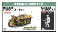 フリーダムモデルキット[FRE16001SP]1/16 WW.II ドイツ軍 Sd.kfz.2  ケッテンクラフトラート &  ドライバーフィギュアセット