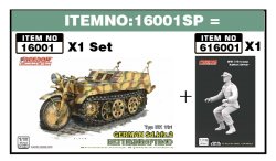 画像1: フリーダムモデルキット[FRE16001SP]1/16 WW.II ドイツ軍 Sd.kfz.2  ケッテンクラフトラート &  ドライバーフィギュアセット