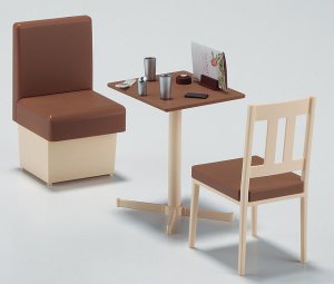 画像1: ハセガワ[FA07]1/12 ファミレスのテーブルと椅子 (1)