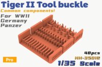 HEAVY HOBBY[HH-35012]Tiger II Tool Buckle Common Components For WWII Germany Panzer