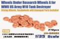 HEAVY HOBBY[HH-35050]Wheels Under Research Wheels A for WWII US Army M18 Tank Destroyer(Driving Wheels, Roadwheels with Damaged Parts Included )