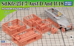 画像1: HEAVY HOBBY[PK-72001]WWII German Sdkfz.251/7 Ausf.D and If.8
