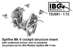 画像1: IBG[IBG72U091]1/72 スピットファイア Mk.V コックピット (操縦席下防弾板付) (IBG用)