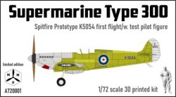 画像1: IBG[IBGMRMA720001]1/72 スーパーマリン スピットファイアK5054 第一プロトタイプ ステージ1初飛行時w/パイロットフィギュア