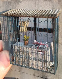 画像2: 自由人[No.3501001B]1/35　鉄製窓手すり タイプB 円格