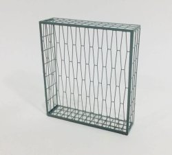 画像2: 自由人[No.3501001D]1/35　鉄製窓手すり タイプD 菱形格