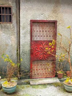 画像2: 自由人[No.3501019]1/35　片開き格子付鉄製扉