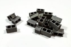 画像1: 自由人[No.3502006]1/35　コンクリートブロックタイプB 二穴(16個入)