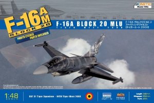 画像1: キネティック[KNE48036]1/48 F-16A ブロック 20 MLU タイガーミート2009年 （エッチングパーツ付） (1)