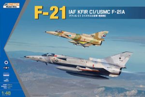 画像1: キネティック[KNE48053]1/48 イスラエル空軍クフィール C1/米海兵隊 F-21Aライオン (1)