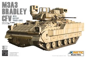 画像1: キネティック[KNE61016]1/35 M3A3 ブラッドレー 騎兵戦闘車 w/ビッグフット履帯 (1)