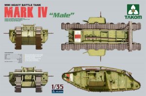 画像1: タコム[TKO2008]  1/35 WWI イギリス軍戦車 マークIV 「メール」 (1)