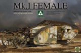 タコム[TKO2033] 1/35 WWI 重戦車 マーク I フィメール w/対手榴弾スクリーン