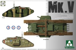 画像1: タコム[TKO2034] 1/35 WWI 重戦車マークV (1)