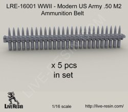 画像2: Live Resin[LRE16001]1/16  WWII-現用 .50口径機銃 弾薬ベルト