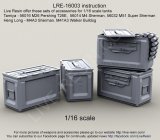 Live Resin[LRE16003]1/16  WWII米 .50口径機銃弾薬箱(3個)(閉状態)