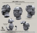 Live Resin[LRE16005]1/16  現用米兵ヘッドセット1 エアフレームヘルメット(2個)