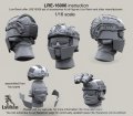 Live Resin[LRE16006]1/16  現用米兵ヘッドセット2 エアフレームヘルメット(2個)