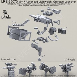 画像1: Live Resin[LRE35070] Mk.47新型擲弾発射器セット(2) (1)