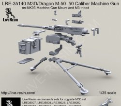 画像2: Live Resin[LRE35140]1/35  M3D .50口径機銃(1)三脚付き(1丁)