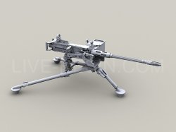 画像3: Live Resin[LRE35140]1/35  M3D .50口径機銃(1)三脚付き(1丁)