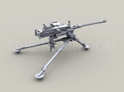 画像5: Live Resin[LRE35140]1/35  M3D .50口径機銃(1)三脚付き(1丁)