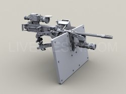 画像3: Live Resin[LRE35141]1/35  M3D .50口径機銃(2)車載揺架&SAG防盾付(1丁)