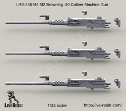 画像2: Live Resin[LRE35144]1/35  M2 .50口径機銃銃身(1)(3丁)