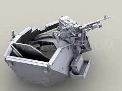 画像5: Live Resin[LRE35148]1/35  M240H機銃 銃架付き(1)(1丁)