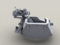 画像4: Live Resin[LRE35149]1/35  M240H機銃 銃架付き(2)(1丁)
