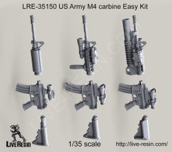 画像2: Live Resin[LRE35150]1/35  M4カービン イージーキット(3丁)